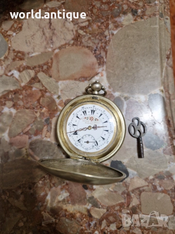 Прекрасен антикварен колекционерски османски джобен часовник , снимка 2 - Антикварни и старинни предмети - 53770738