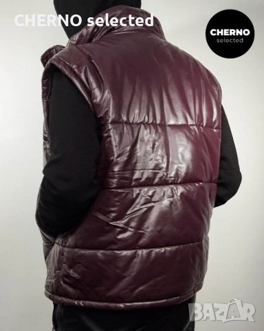 H&M x EDITION BY JOHN BOYEGA 2-в-1 мъжко пуфер яке • елек от еко кожа – лимитирана серия – L•XL, снимка 15 - Якета - 54031813