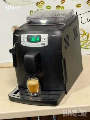Кафемашина кафе автомат Saeco INTELİA с гаранция, снимка 7 - Кафемашини - 53752895