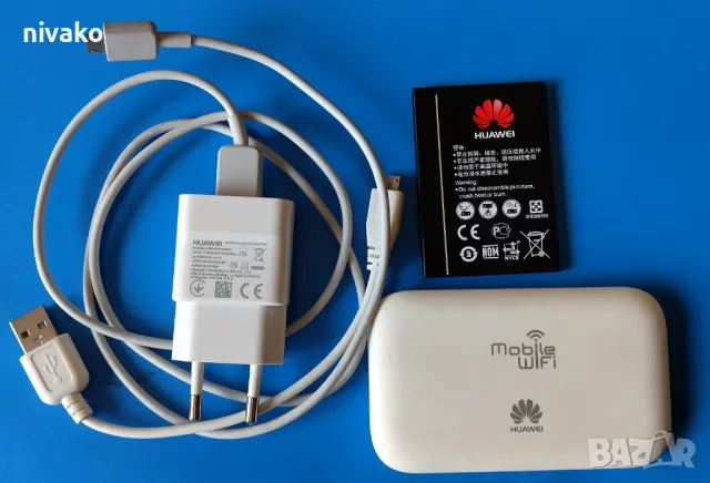 Продавам Huawei E5573 бисквитка (мобилен рутер) за WiFi 4G LTE., снимка 1 - Рутери - 47156342