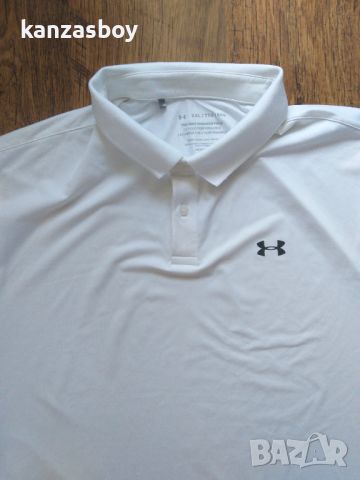 Under Armour Performance Textured 3.0 Polo Shirt - страхотна мъжка тениска КАТО НОВА 2ХЛ, снимка 3 - Тениски - 46351590