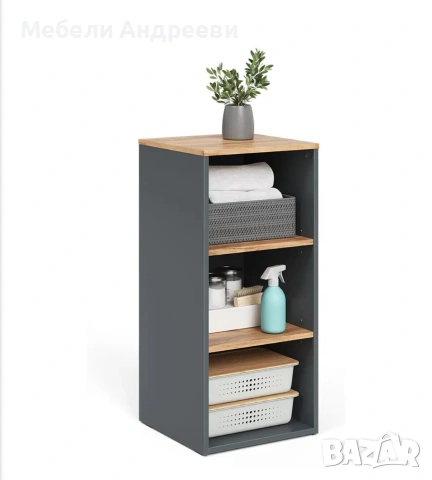 Шкаф с открити рафтове Vicco 9187, снимка 6 - Етажерки - 53761853