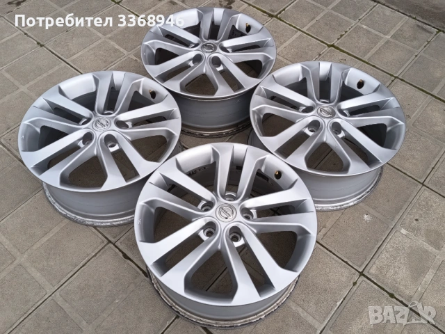 Джанти Nissan 17" 5x114,3 Нисан 5х114.3, снимка 6 - Гуми и джанти - 54000830