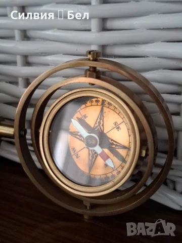 Винтидж компас, снимка 3 - Антикварни и старинни предмети - 51009208
