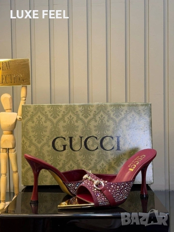 Gucci ⚜️Дамски Чехли, снимка 12 - Чехли - 54152316