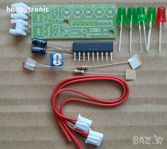Логаритмичен LED индикатор с KA2284, кит за сглобяване , снимка 2 - Друга електроника - 45594209