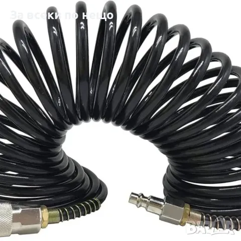 Полиуретанов спирален маркуч за въздух с бързи връзки РАЗЛИЧНИ РАЗМЕРИ, снимка 2 - Други инструменти - 50328431