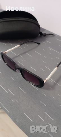 Нови слънчеви очила с перли, снимка 1 - Слънчеви и диоптрични очила - 46417268