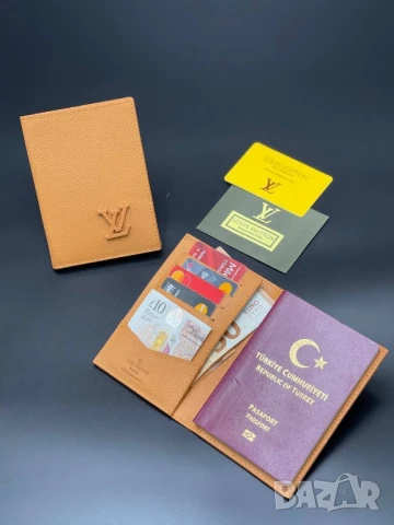 портмонета от естествена кожа в кутия louis vuitton , снимка 10 - Портфейли, портмонета - 51404368