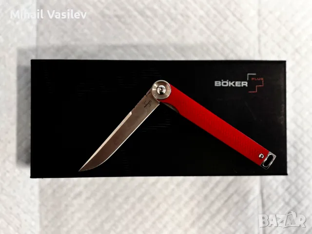 Джобен нож Boker Plus Kaizen Red/Satin, снимка 1 - Ножове - 47071781