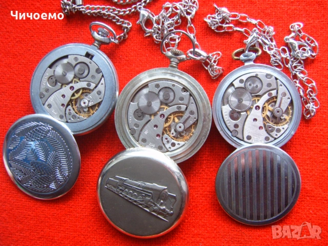 Стари оригинални механични джобни часовници Молния СССР, снимка 8 - Антикварни и старинни предмети - 52248666
