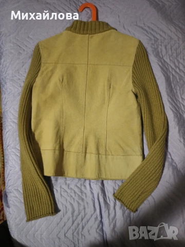 Дамско яке от естествен еелур, снимка 2 - Якета - 53966366