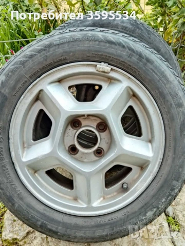 Лети джанти 14 цола (4х100) с гуми, подходящи за Опел и Рено + 2 бр гуми, снимка 2 - Гуми и джанти - 53940265