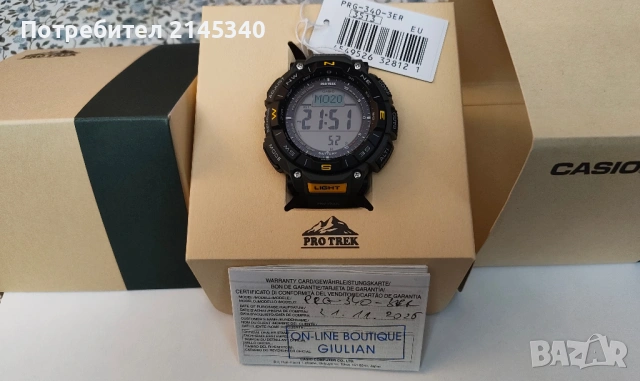 Casio Pro Trek PRG-340-3E, снимка 2 - Мъжки - 54296397