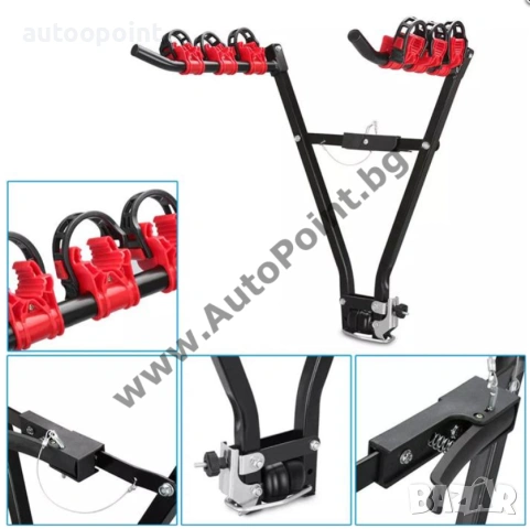 Багажник за колело, велосипед 3бр теглич автомобил кола, снимка 3 - Аксесоари и консумативи - 53944187