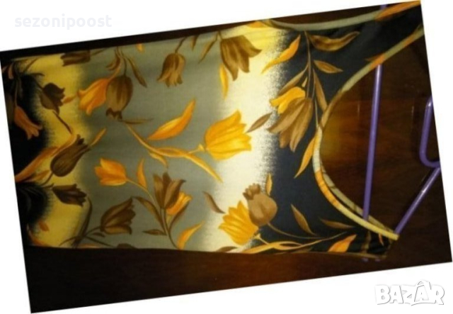 🧡👠💛Дамски нов красив летен топ с десен лалета-М,Л,ХЛ💛👠🧡