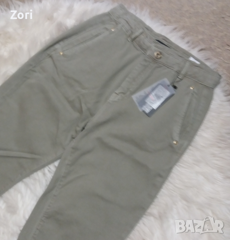 УНИКАЛНИ дънки/панталон момфит в цвят седж, снимка 2 - Дънки - 45055742
