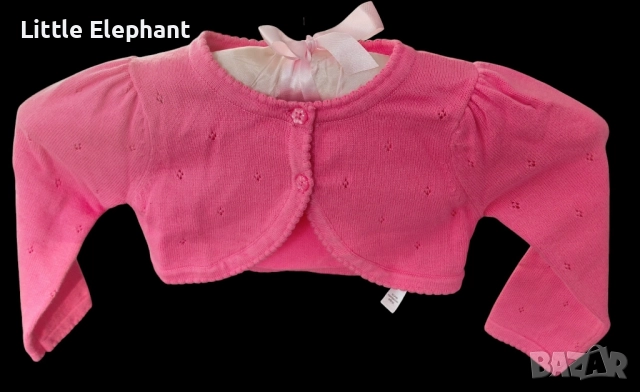Късо розово болеро за 12-18 мес мом,тънко,Англия/ново