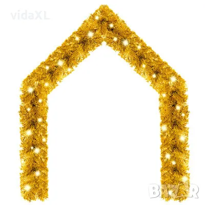 vidaXL Коледен гирлянд с LED лампички, 5 м, златист(SKU:329201), снимка 2 - Декорация за дома - 48332824