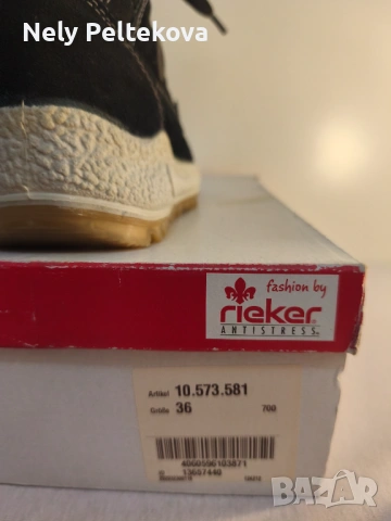Дамски боти : rieker, снимка 4 - Дамски боти - 54237542