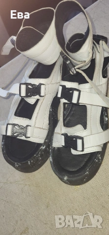 сандали на платформа 41 номер естествена кожа , снимка 2 - Сандали - 53819037
