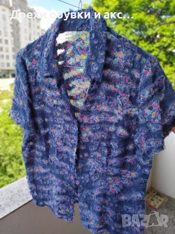 Тениска блузка потник дамска тениска дънкена блузка л-ХЛ