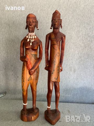 африкански дървени фигури статуетки 