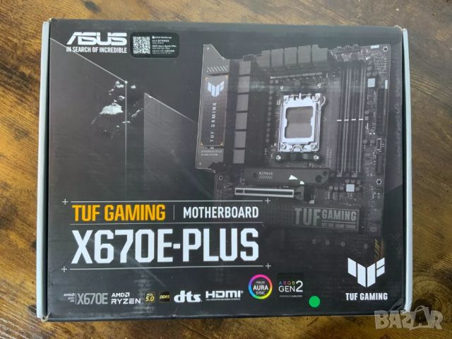 ДЪННА ПЛАТКА ASUS TUF GAMING X670E-PLUS AMD AM5 DDR5, снимка 3 - Дънни платки - 46000322