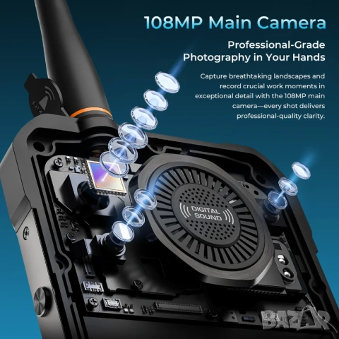 OUKITEL WP61 Plus 5G 6.78", 12GB/512GB, 108MP, 20000mAh, Walkie-Talkie, снимка 14 - Други - 54063043