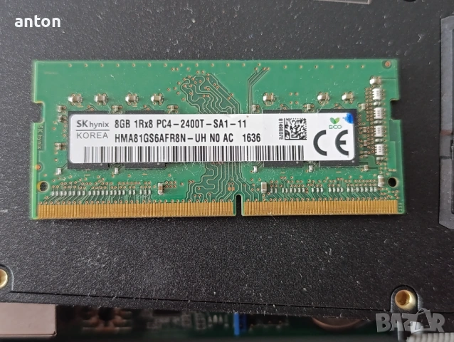  Hynix HMA81GS6AFR8N-UH 8GB DDR4 2400MHz Memory Sodimm Module  памет лаптоп памет бартер, снимка 2 - RAM памет - 53690242