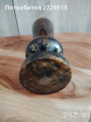 Ваза тъмен каталин СОЦ, снимка 3 - Вази - 53936098