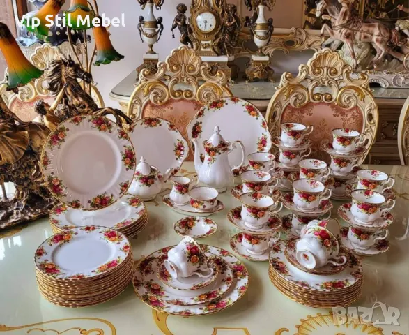 Английски чашки Royal Albert Old County Rose , снимка 1 - Антикварни и старинни предмети - 46897275