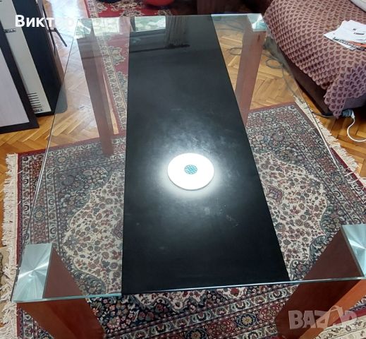 Трапезна кухненска маса със стъклен плот, снимка 4 - Маси - 46390152