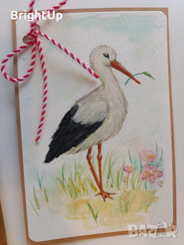 Ръчно рисувани картички за всеки повод - Рожден ден, за бебче, имен ден, св. валентин, 8-ми Март