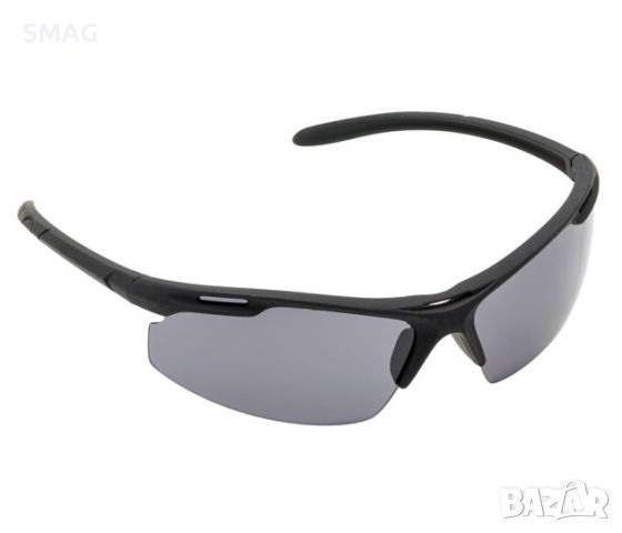 Мъжки слънчеви очила черна гумена рамка подходящи за колоездене тъмни стъкла, снимка 1 - Слънчеви и диоптрични очила - 45974226