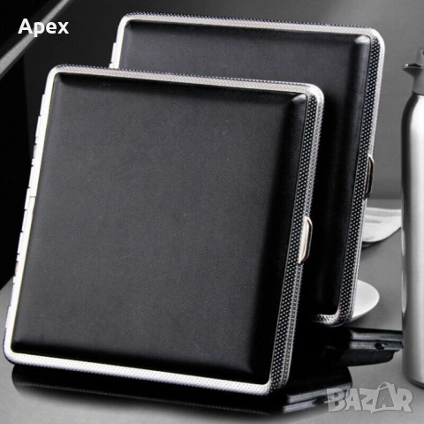 Кожена Табакера за Цигари 80мм 100мм Slim.Луксозни Табакери за Цигари. Подарък за Пушачи.Кейс Цигари, снимка 10 - Табакери - 54169670