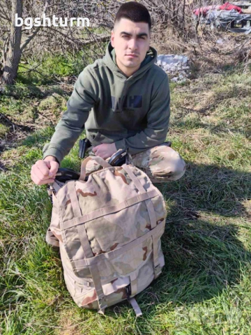 Заглавие: Оригинална Военна Раница САЩ - MOLLE II Large Rucksack (3-Color Desert)