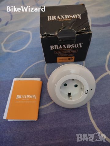 Brandson LED нощна лампа и контакт 3 степени на яркост НОВО