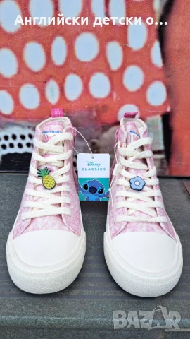Английски детски кецове Zara със Stitch, снимка 7 - Детски обувки - 51278666