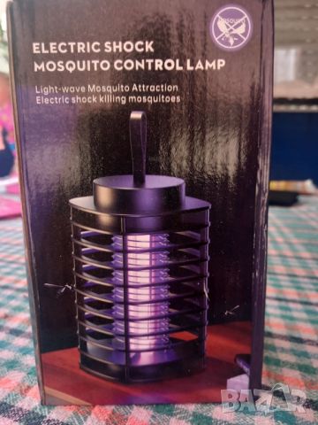 Електрическа шокова лампа против насекоми, снимка 1 - Соларни лампи - 46466727