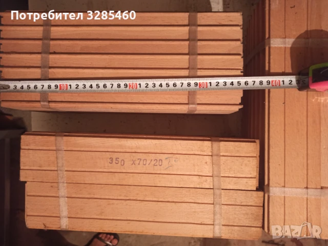 Дъбов паркет 350/70/20 мм, снимка 4 - Естествен паркет - 35959429