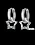 Outlet Sale Висящи сребърни обеци халки и висяща част звезди,колекция"Stars"/нови, снимка 1 - Колиета, медальони, синджири - 46030146