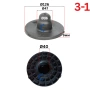 Подложка пружина CHEVROLET CITROEN FIAT HYUNDAI OPEL PEUGEOT, снимка 4