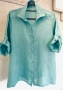 Дамска ленена риза красив цвят Ocean Air , снимка 3