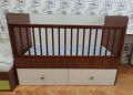 Детско легло с решетка и матраче, снимка 1 - Мебели за детската стая - 45255260