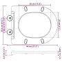 Тоалетно седалка с плавно затваряне, Дуропласт, Бяло, снимка 3