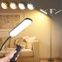 18W LED подова лампа за четене/димируема/2700-6500K/360° гъвкава/1800 LM/дистанционно, снимка 1