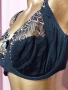  Prima Donna 95 E Черен сутиен с богата бродерия , снимка 10