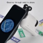 Нов джобен мини оптичен микроскоп 60X-120X с LED светлина, снимка 4