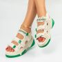 Дамски спортни летни сандали с лепки , снимка 2